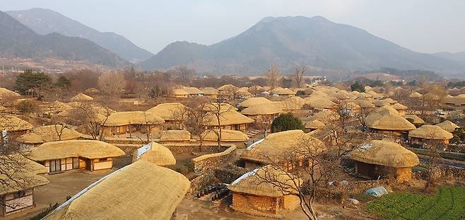 순천 낙안읍성 내 초가집 전경 / 사진=순천시 제공