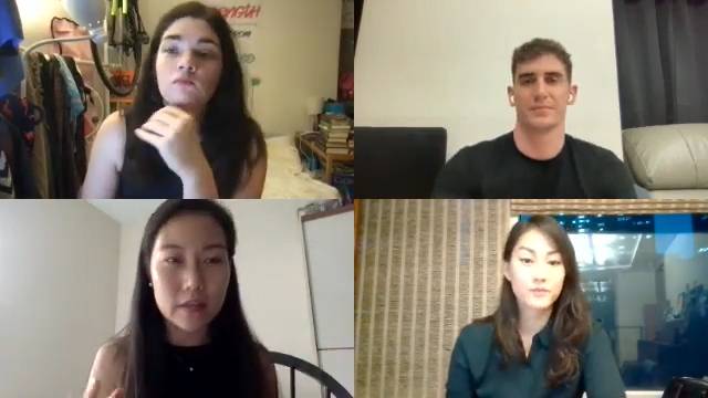 지난해 7월 개최된 서울스타트업스의 '커뮤니티 캠프파이어'에서 (왼쪽 위부터)마르타 알리나, 크리스티안 피포니데스, 폴린 조, 칼리아 림 등 커뮤니티 리더들이 서울스타트업스의 성과와 향후 과제에 대해 논의하고 있다. /사진=서울스타트업스 유튜브