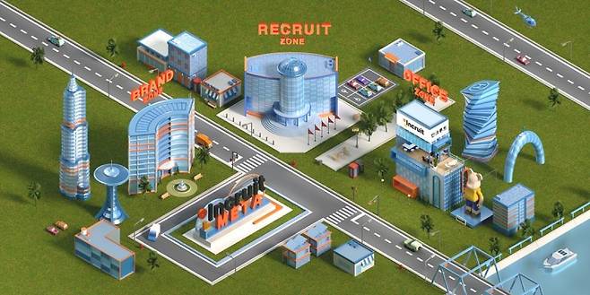 인크루트 메타 '리크루트존' 전경