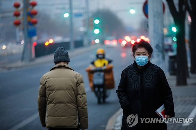 중국 베이징의 거리 [EPA 연합뉴스 자료사진. 재판매 및 DB 금지]