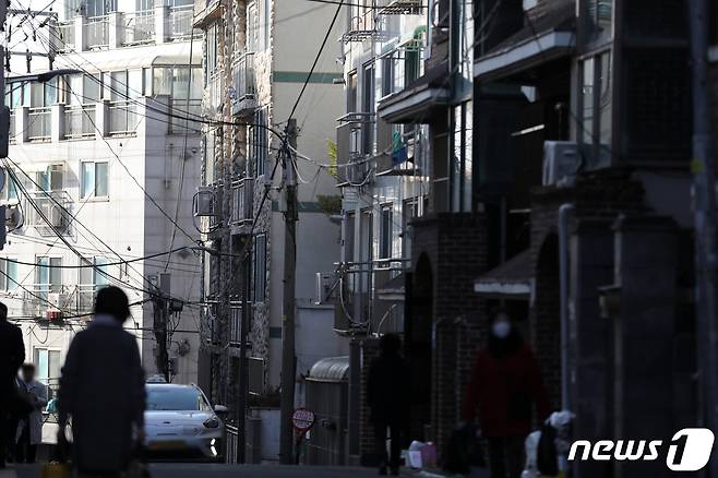 9일 서울 강서구 화곡동의 빌라 밀집 지역. 2023.1.9/뉴스1 ⓒ News1 이승배 기자