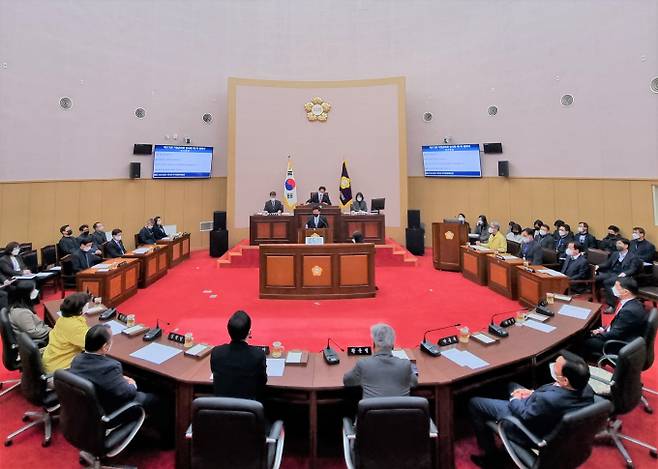 기장군의회 본회의 장면/사진=기장군의회