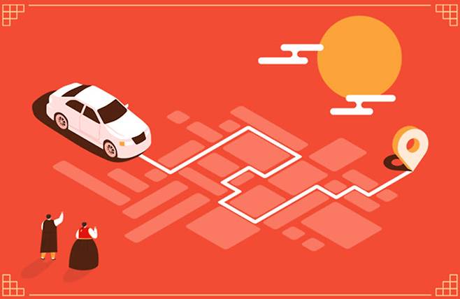티맵모빌리티는 최근 5년 명절 이동데이터를 기반으로 21일부터 24일까지 이번 설 연휴 교통상황 예측 결과를 17일 밝혔다.