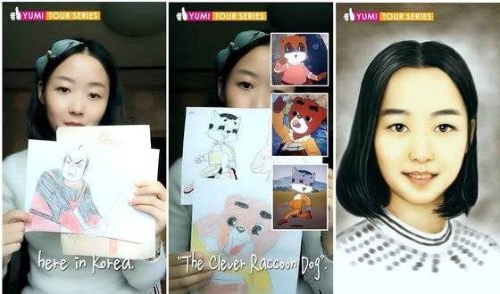 자신의 취미가 '그림 그리기'라면서 소개한 그림들 [사진=유튜브 Olivia Natasha- YuMi Space DPRK daily 캡처]