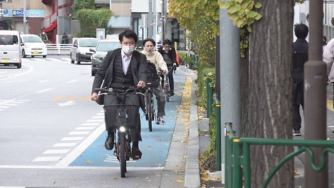 도쿄에서 가장 쾌적한 자전거 도로라며 일본 SNS에서 화제가 된 도쿄 분교구.