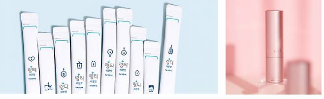 군의관이 만든 수분 보충 음료 링티(좌)와 코리아테크가 2020년 출시한 가히 멀티밤(우)은 기업 이름을 알린 히트 아이템으로 꼽힌다. ⓒ각사 홈페이지