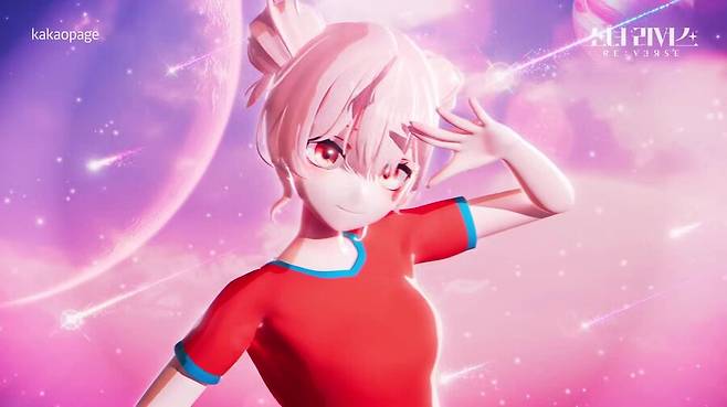 ▲ 찬미의 버추얼 캐릭터 도화. 제공|카카오엔터테인먼