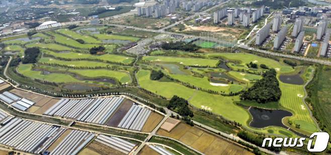 한전공대(현 한국에너지공대)가 들어서기 전 나주 부영cc 모습. ⓒ News1