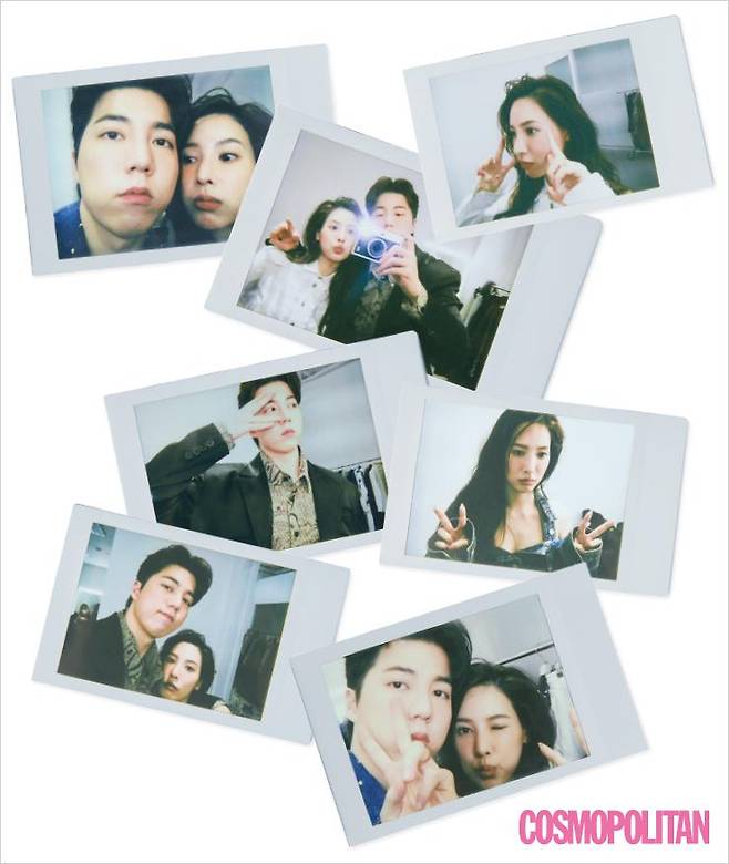 (나연)니트 톱 가격미정 포츠 1961. 아트피스 가격미정 카우기. (희두)재킷 가격미정 잔키. 셔츠 68만원 산쿠안즈 by 아데쿠베.