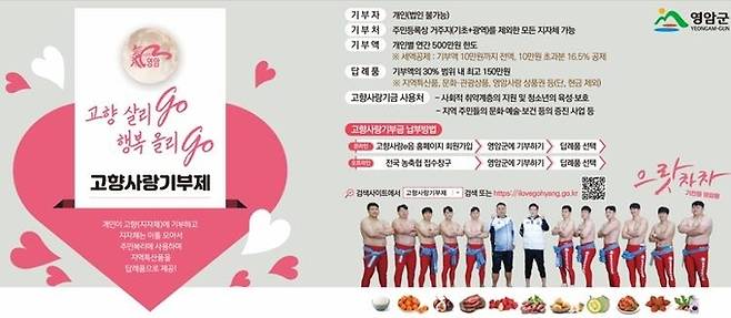 영암군 고향사랑기부제 포스터. 영암군 제공