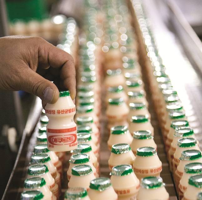 hy는 자체 균주를 만들어 야쿠르트를 생산하고 있다./사진제공=hy