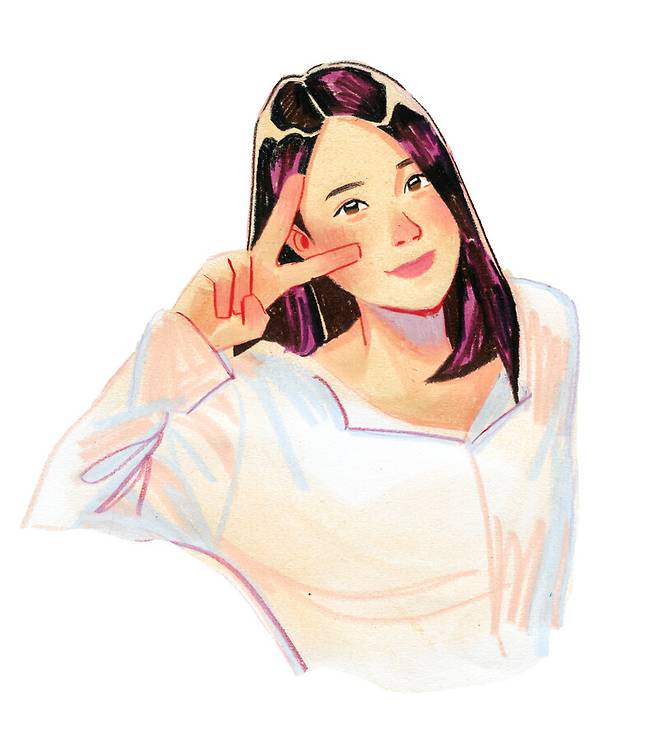 조한나씨. 일러스트레이션 권민지