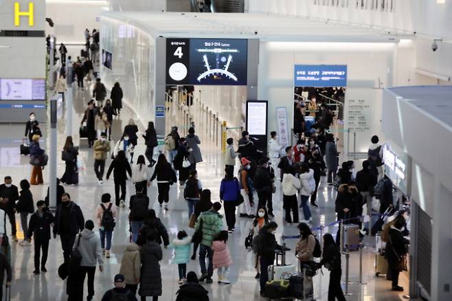 설 연휴 동안 인천공항 이용객이 크게 증가했다. /사진=뉴스1