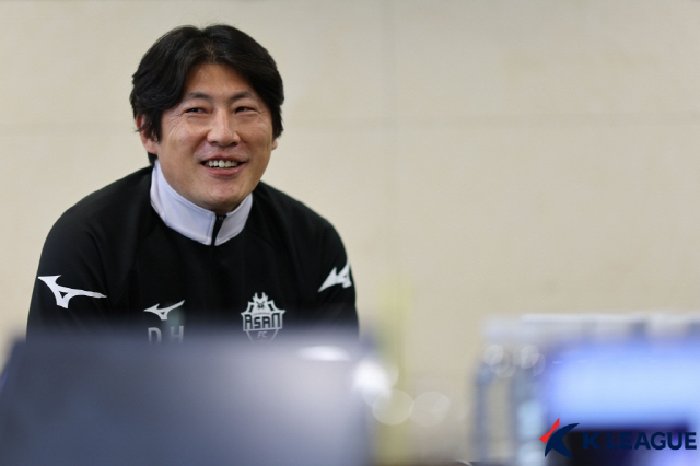 박동혁 충남아산 감독. 사진제공=한국프로축구연맹