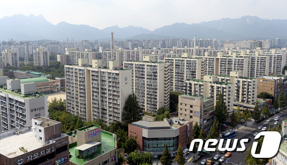 서울 노원구 상계동 일대 아파트 모습.(뉴스1 자료사진)ⓒ 뉴스1