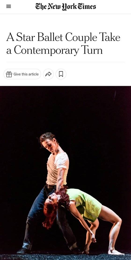 2016년 당시 폴루닌와 나탈리아 오시포바가 함께 했던 뉴욕타임스(NYT) 인터뷰. [NYT 캡처]