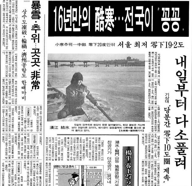 1986년 1월 6일자 경향신문. 경향DB