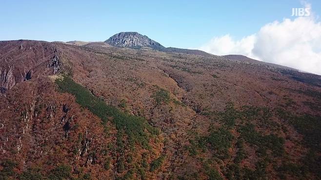 단풍이 물든 가을 한라산