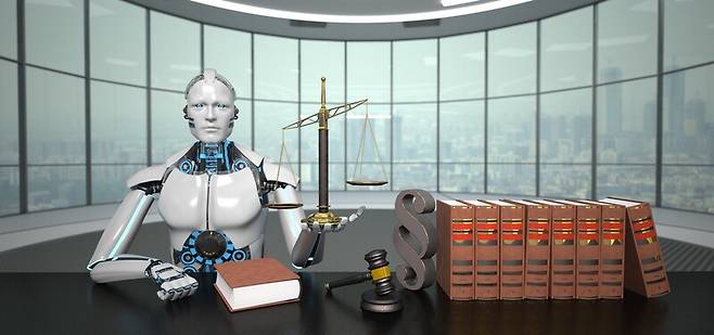 세계 처음으로 법정에서 인공지능 변호를 시도하려던 계획이 형사 고발 위협에 따라 취소됐다. 게티이미지뱅크