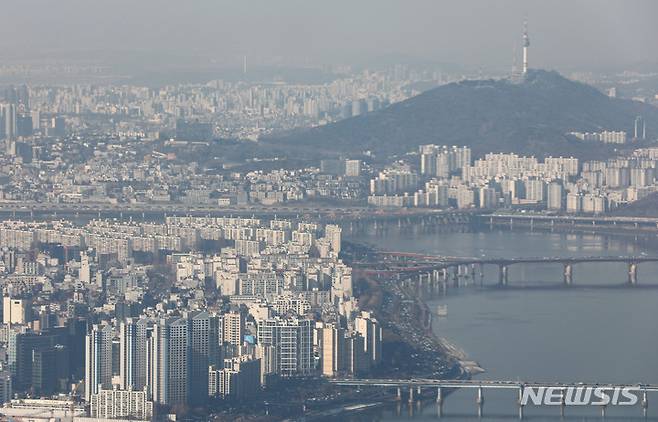 서울 강남지역 아파트 단지 모습. 뉴시스 자료사진.