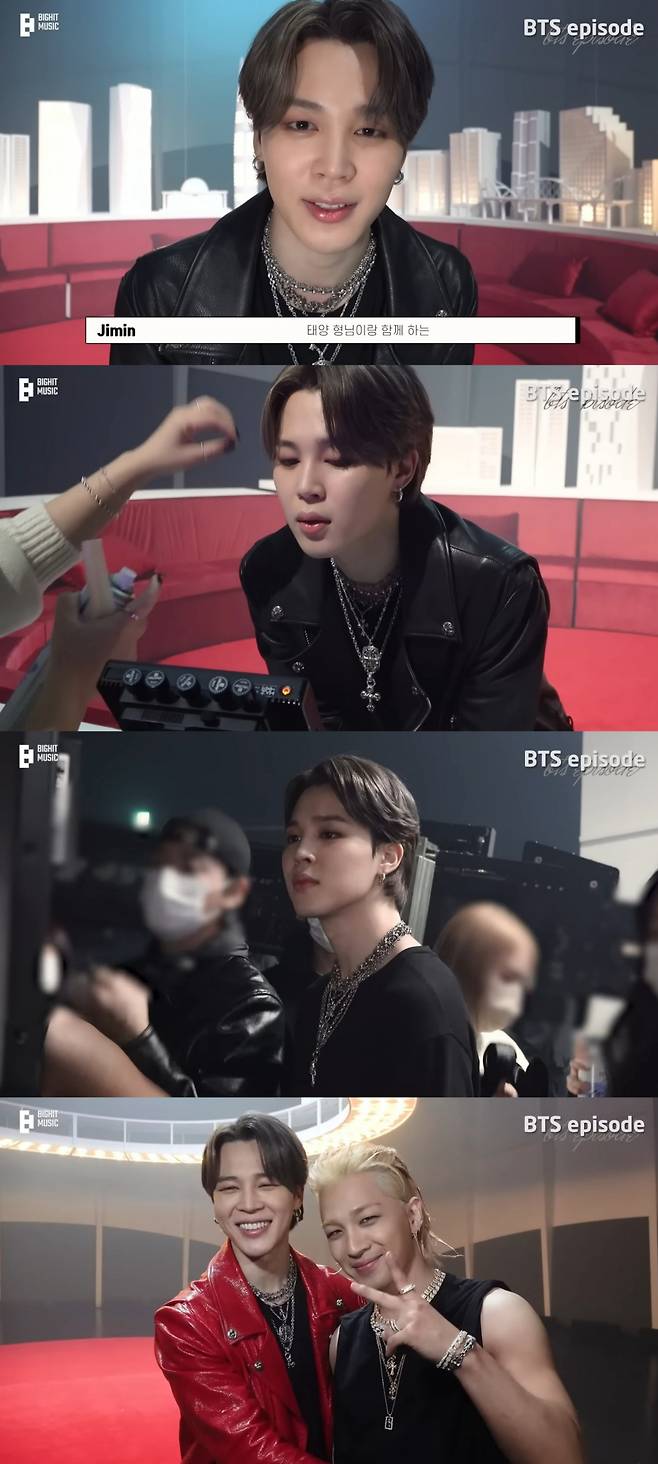 '본업천재' 방탄소년단 지민, 환상 비주얼 '바이브' MV 비하인드