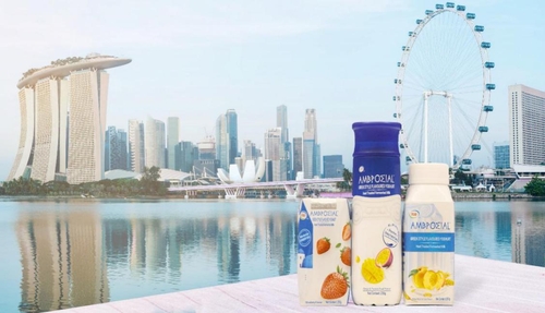AMBROSIAL yogurt was launched in Singapore