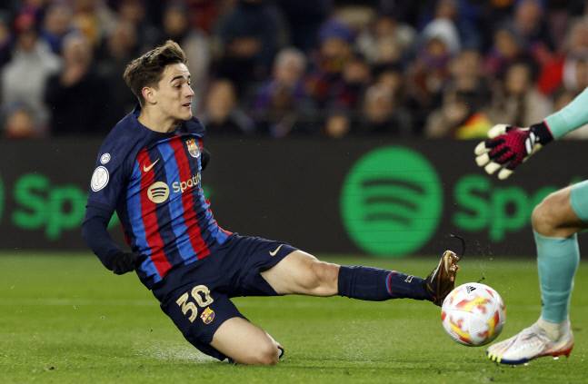 FC바르셀로나의 10대 미드필더인 파블로 가비. 로이터 연합뉴스