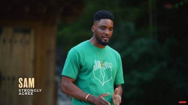 샘 오취리가 '한국은 캔슬 컬처가 강하다'는 질문에 "매우 동의"를 선택했다. /사진=유튜브 'Jubilee'