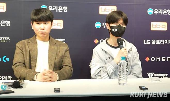 디플러스 기아의 최천주 감독(좌)과 김혁규.&nbsp; &nbsp;사진=문대찬 기자