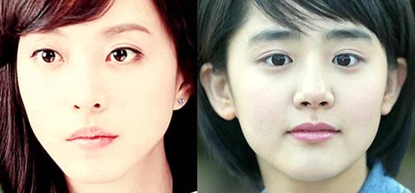 고양이상의 한예슬과 강아지상의 문근영.