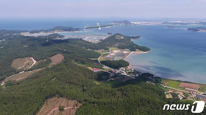 국도 38호선 가로림만 해상교량 건설 조감도 /뉴스1