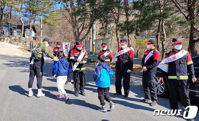 산불예방 캠페인 모습. (계룡시 제공) /뉴스1