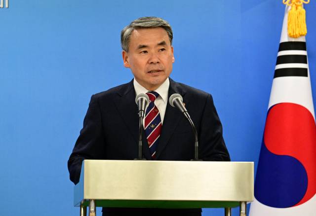 ▲ 1월 31일 서울 용산구 국방부 청사에서 한·미 국방장관 회담을 마친 이종섭 국방부 장관이 내외신 공동기자회견에서 취재진의 질문에 답하고 있다. ⓒ연합뉴스