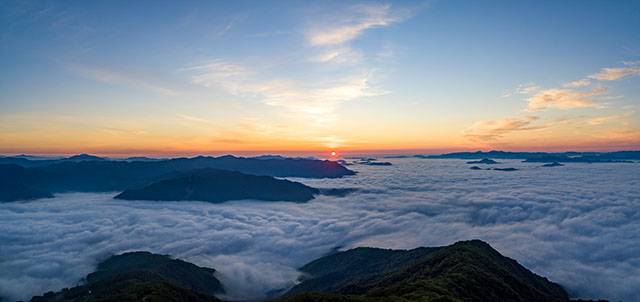 ▲가리왕산 일출. ⓒ정선군