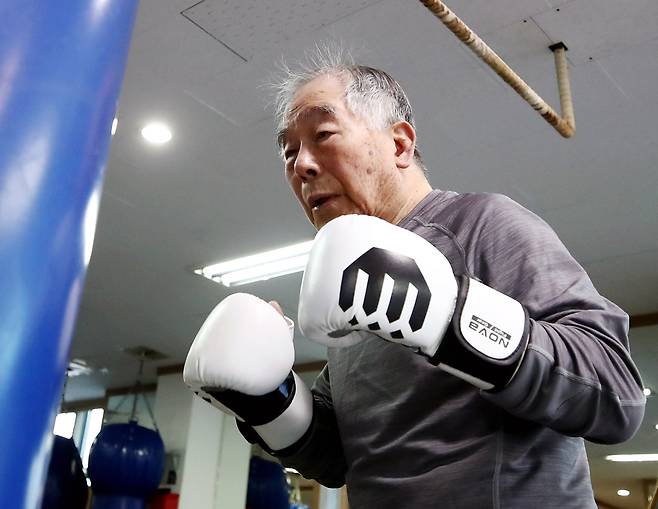 구순 프로 복서 김병민씨 [촬영 김상연]