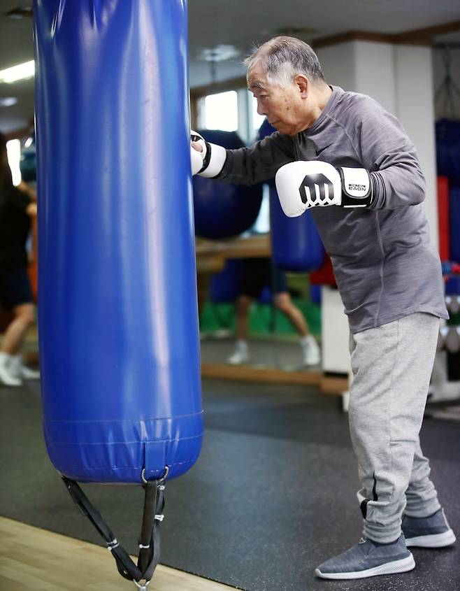 구순 프로 복서 김병민씨 [촬영 김상연]