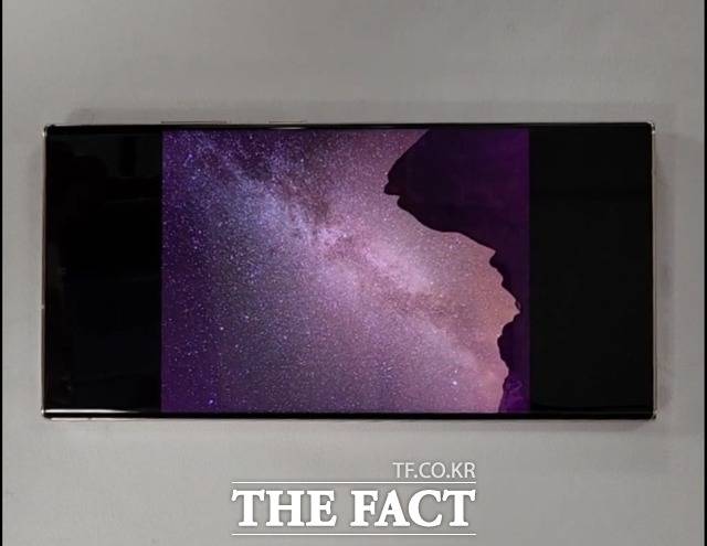 갤럭시S23은 '엑스퍼트RAW' 앱을 통해 다중노출을 통한 천체사진도 찍을 수 있다. 갤럭시S23 울트라 모델로 촬영한 천체 사진. /최문정 기자