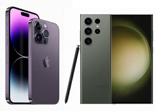 아이폰14 프로맥스와 갤럭시S23 울트라 (사진=각 사)