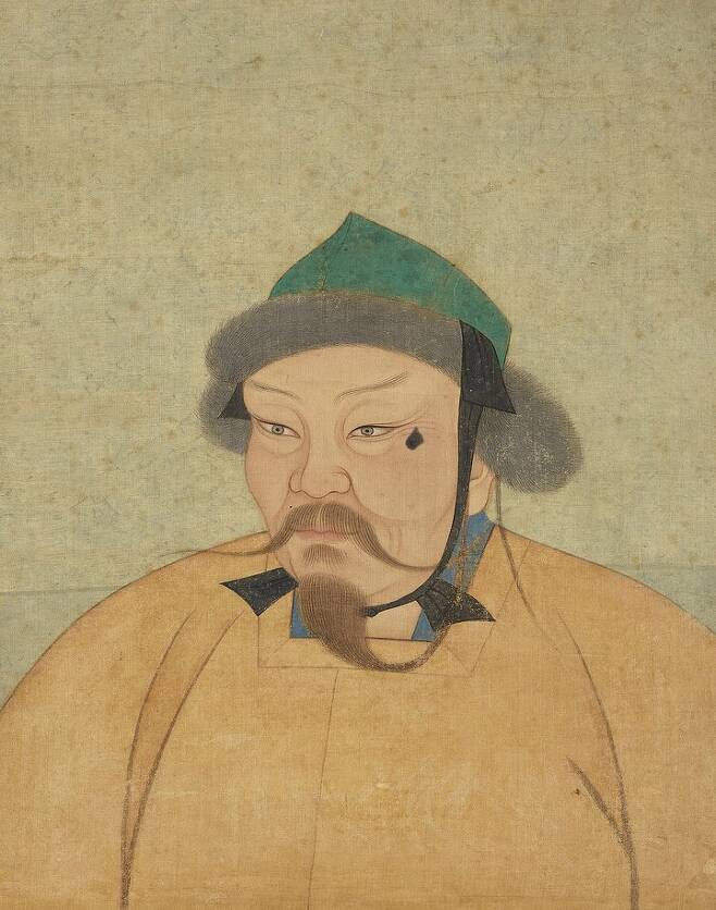 [서울=뉴시스] 몽골제국의 2대 칸인 오고타이(1186~1241)의 초상화. (사진=위키피디아 캡처) photo@newsis.com *재판매 및 DB 금지