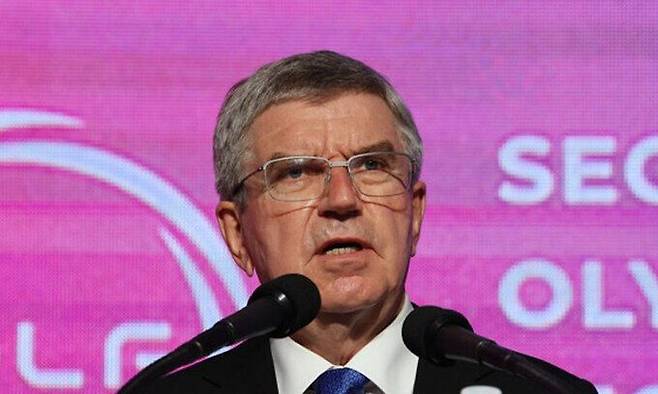 토마스 바흐 IOC 위원장. 연합뉴스