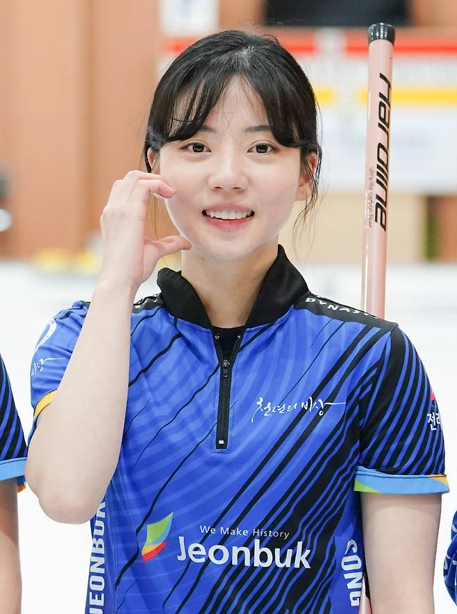사진=전북도청 컬링팀 송유진 ⓒ MHN스포츠 이지숙 기자