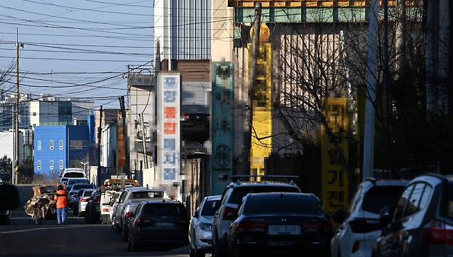 지난 1월 31일 경상북도 포항시 포항철강산업단지 인근 공단. 임세준 기자
