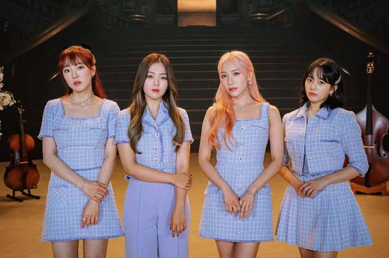 가야G 멤버 이보람·흰·소연·정지소(왼쪽부터)