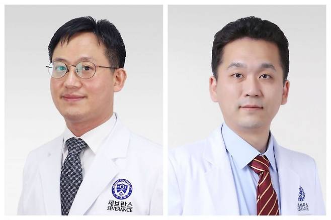 용인세브란스병원 신경과 유준상 교수(왼쪽), 김진권 교수.