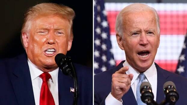 도널드 트럼프(왼쪽) 전 미국 대통령과 조 바이든 대통령. /트위터 캡처