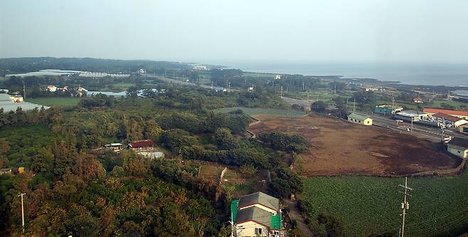 제주 제2공항 예정지인 서귀포시 성산읍 신산리 모습. /조선DB