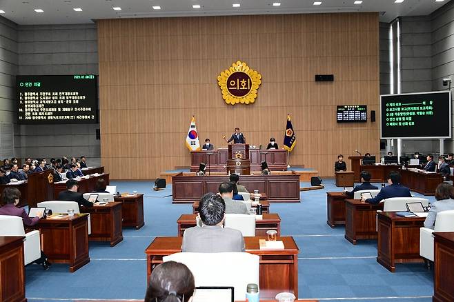 광주시의회 임시회 [광주시의회 제공. 재판매 및 DB 금지]