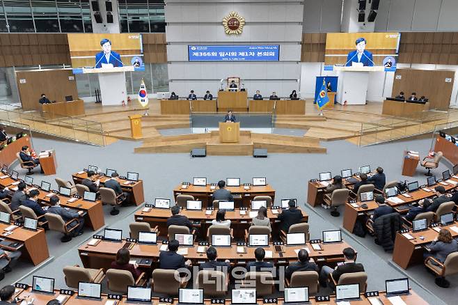 7일 김동연 경기도지사가 경기도의회에서 새해 첫 도정연설을 하고 있다.(사진=경기도)