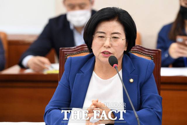 경찰이 이태원 참사에 관련된 발언으로 시민단체로부터 고발당한 양경숙 더불어민주당 의원에 대해 불송치 결정을 내렸다. 양경숙 의원. /남윤호 기자