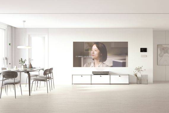 'LX ZIN 벽지 베스띠' 홈 스크린용 벽지. LX하우시스 제공.